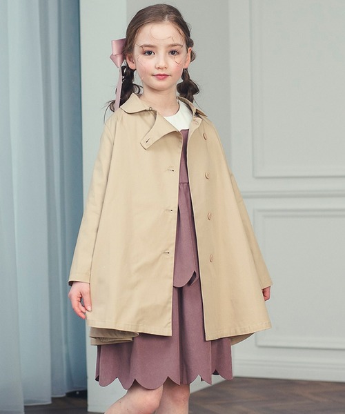 新品 未使用 ZIDDY bebeべべ 冬服 トレンチコート 130cm DRESCCO トレンチコート コート ジュニアマント型トレンチコート