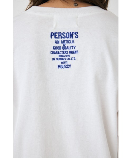 D□1416【秀逸デザイン】マウジー　ロングTシャツ MOUSSY | PERSON'S ILLUSTRATION ロンT (Tシャツ・カットソー