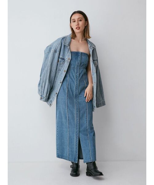 Ungrid ワンピース デニムベアワンピース : ZOZOTOWN Yahoo!店