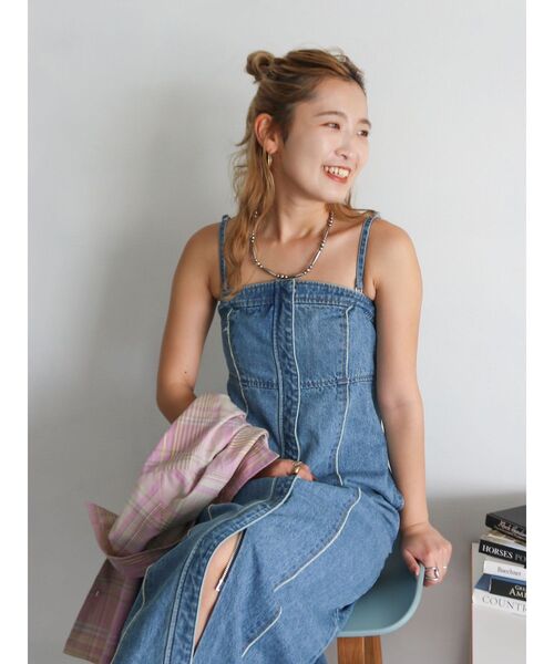 Ungrid ワンピース デニムベアワンピース : ZOZOTOWN Yahoo!店