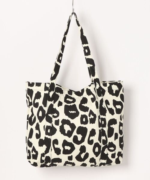 COO+i（クーイ） トートバッグ チェッカーフラッグ レオパード ダイヤ