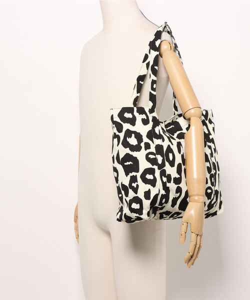 COO+i（クーイ） トートバッグ チェッカーフラッグ レオパード ダイヤ