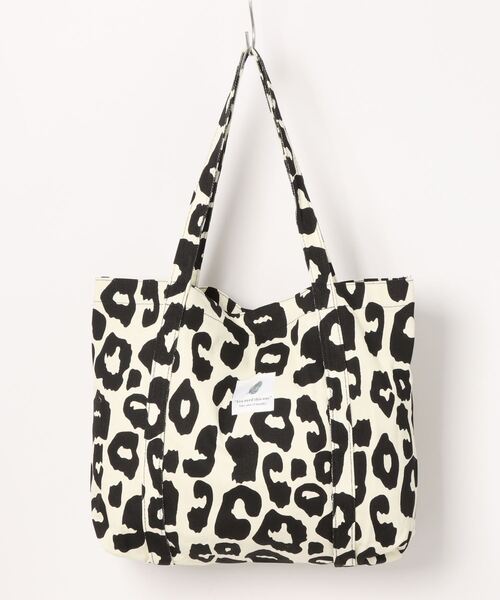 COO+i（クーイ） トートバッグ チェッカーフラッグ レオパード ダイヤ