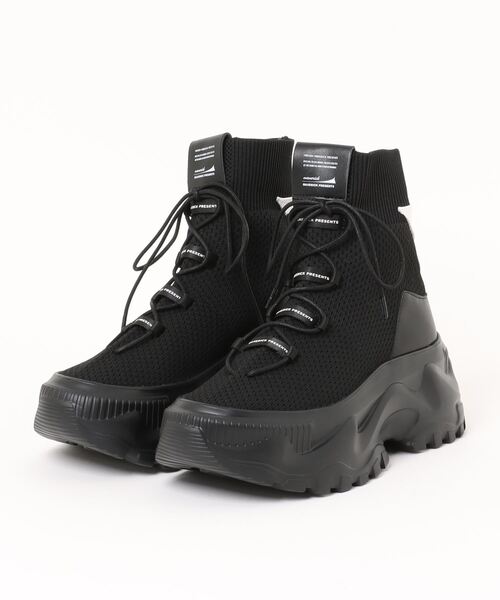 ブーツ 「MAISON MAVERICK PRESENTS」Chunky Sole Knit sneakers 