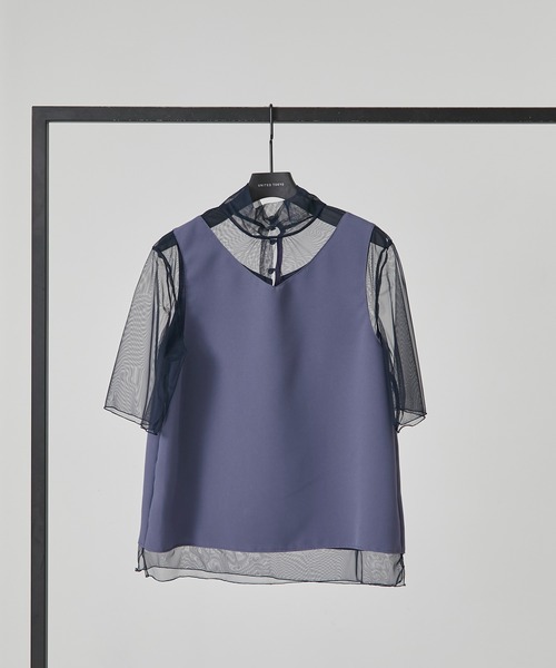「UNITED TOKYO」 7分袖ブラウス 1 ベージュ レディース UNITED TOKYO 「UNITED TOKYO」 7分袖ブラウス 1 ベージュ