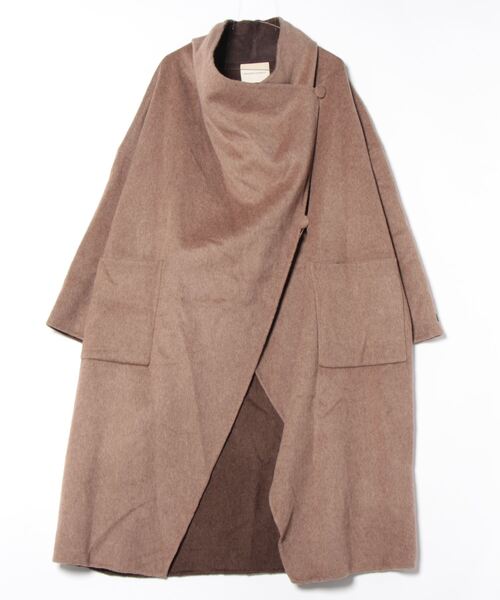 激レア 本人期 オリゾンティ期 カシミヤ ウール アシンメトリー コート アシンメトリークラシック ウールロングコート（ステンカラーコート