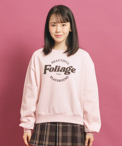 PINK-latte（ピンクラテ） トレーナー 「プチプラ」コットン混裏起毛