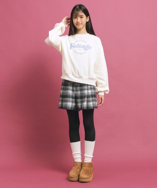 PINK-latte（ピンクラテ） トレーナー 「プチプラ」コットン混裏起毛