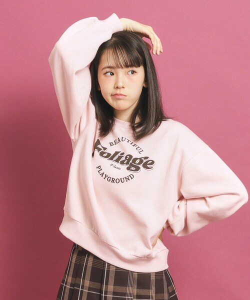 PINK-latte（ピンクラテ） トレーナー 「プチプラ」コットン混裏起毛