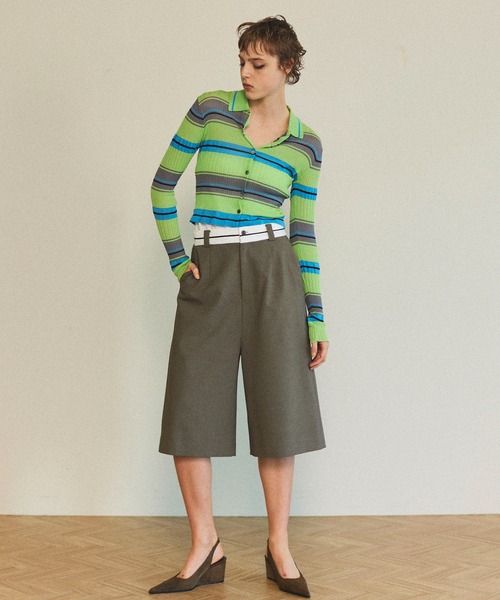 MAISON SPECIAL カーディガン Multi Border Cardigan/マルチ