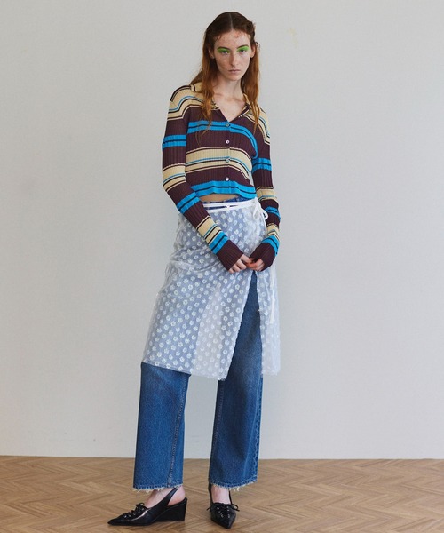 MAISON SPECIAL カーディガン Multi Border Cardigan/マルチ