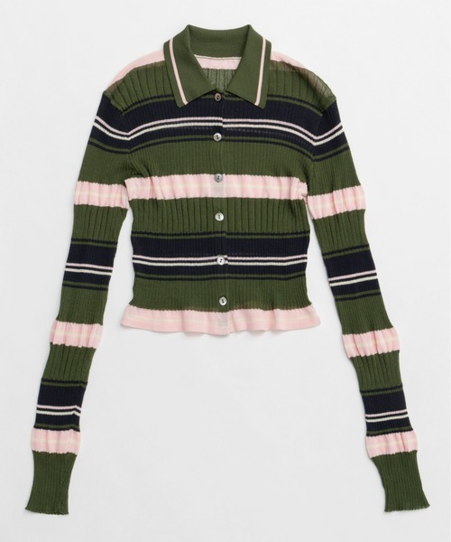 MAISON SPECIAL カーディガン Multi Border Cardigan/マルチ