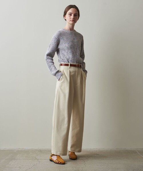 【美品】Steven Alan 1タック ワイド テーパード トラウザーズパンツ 美品】Steven Alan ワイド テーパード トラウザーズ パンツ XL