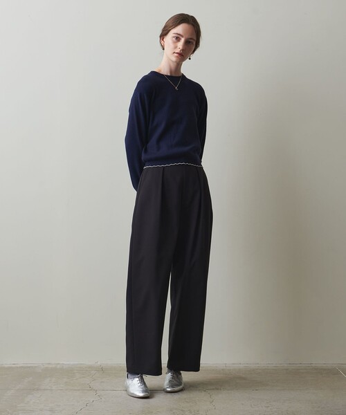 【極美品】Steven Alan 1タック テーパード トラウザーズ パンツ L STEVEN ALAN パンツ 「Steven Alan」タック トラウザーズ