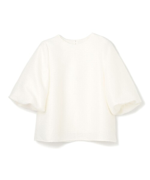 ブラウス シャツ 「洗える」カットジャカード ブラウス レディース