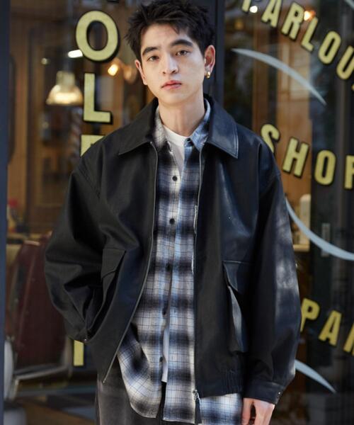 ジャケット・アウター GO! WEGO ブルゾン アウター WEGO/「25年春夏新作」PUダブルZIP