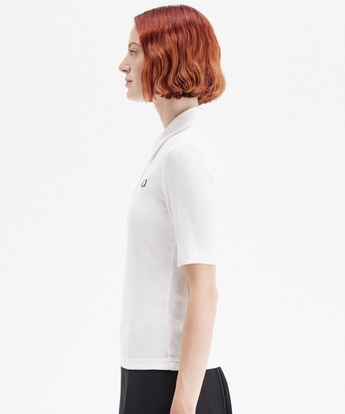 FRED PERRY ポロシャツ ポロ Ribbed Polo Shirt／リブポロシャツ