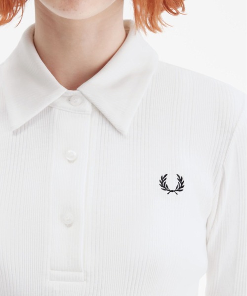 FRED PERRY ポロシャツ ポロ Ribbed Polo Shirt／リブポロシャツ
