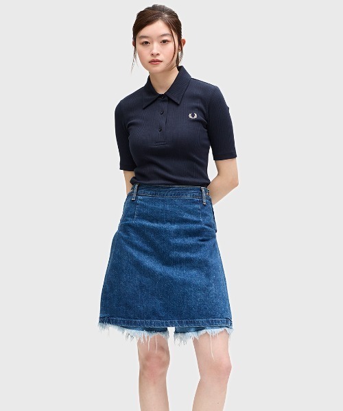 FRED PERRY ポロシャツ ポロ Ribbed Polo Shirt／リブポロシャツ