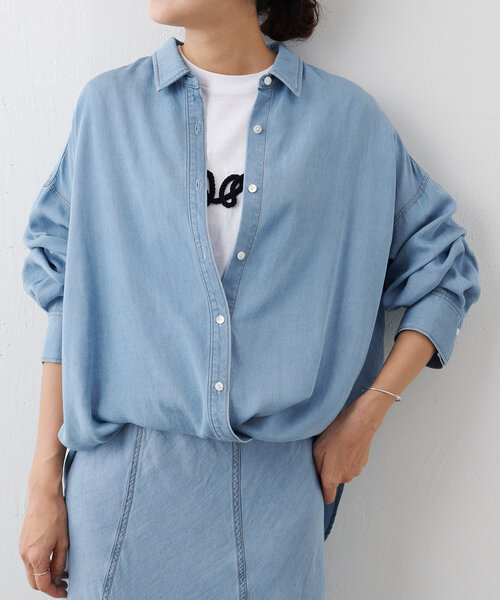 BEARDSLEY ブラウス シャツ 「FRIPIER」 デニムカシュクール