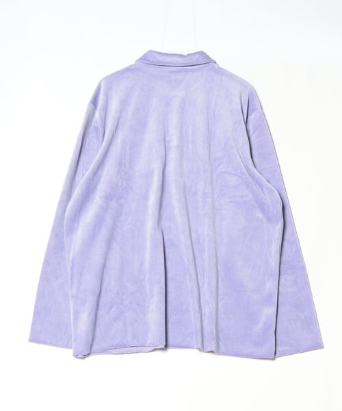 ブラウス シャツ 「FLAN(FLANLABS)」Velour Shirt レディース メンズ ブラウス シャツ 「FLAN(FLANLABS)」Velour Shirt レディース