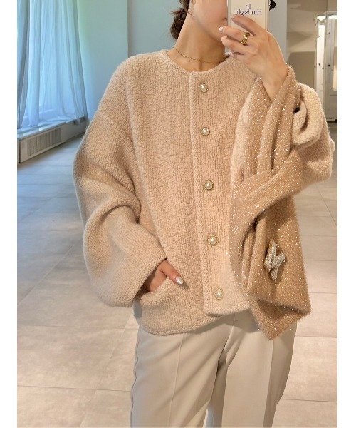 Mila Owen（ミラオーウェン） ノーカラージャケット 0 ベージュ