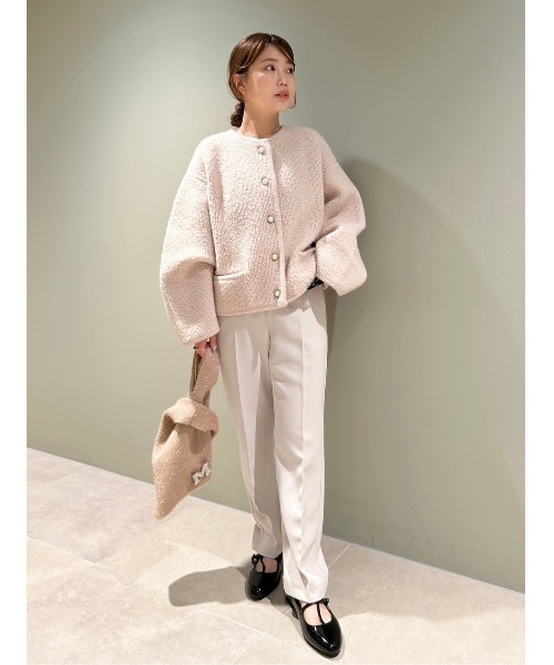 Mila Owen（ミラオーウェン） ノーカラージャケット 0 ベージュ