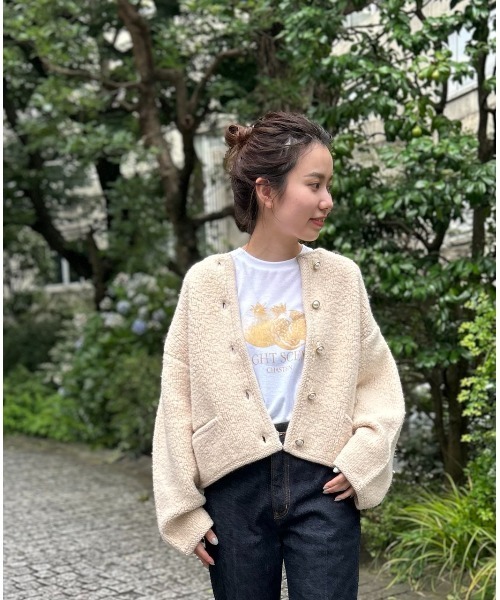 Mila Owen（ミラオーウェン） ノーカラージャケット 0 ベージュ