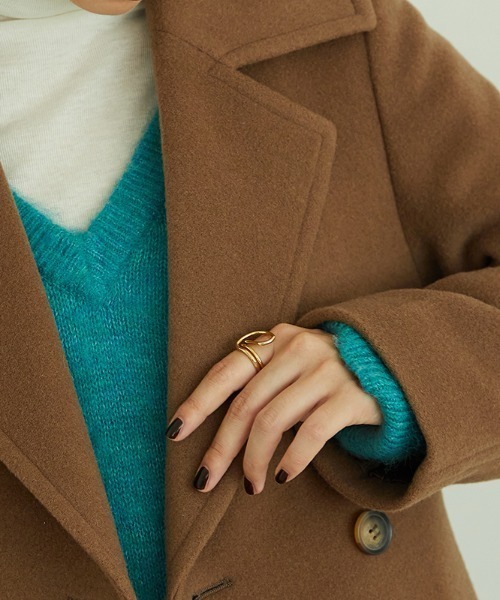 「MISCH MASCH」 チェスターコート「ORiental TRaffic コラボ」 M ブラウン レディース_画像8