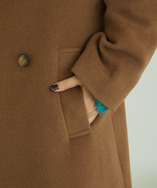 「MISCH MASCH」 チェスターコート「ORiental TRaffic コラボ」 M ブラウン レディース_画像9