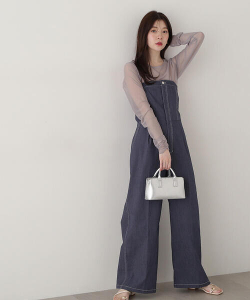 PROPORTION BODY DRESSING ワンピース デニム風オールインワン