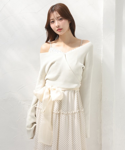 SUPER BEAUTY カシュクール one after another NICE CLAUP ワンピース カシュクールセット
