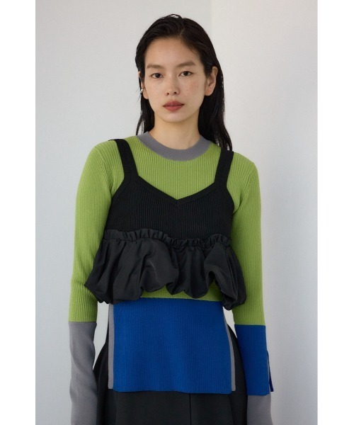 PLUS（AZUL BY MOUSSY） キャミソール 「PLUS」バルーンドッキング 