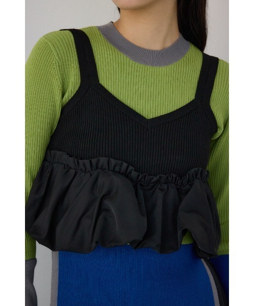 PLUS（AZUL BY MOUSSY） キャミソール 「PLUS」バルーンドッキング