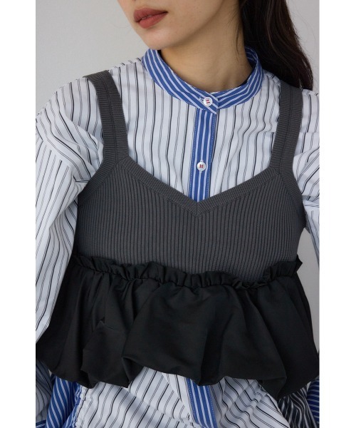 メゾンドドルチェ　バルーンギャザードッキングニット　【black】 SALE】バルーンドッキングニット – BLUE ONLINE