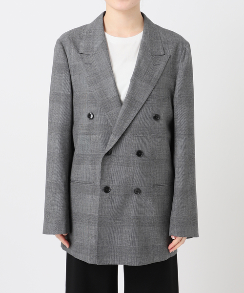 クチュールドアダム COUTURE D'ADAM グレンチェック ジャケット COUTURE D`ADAM/クチュールドアダム 別注アルパカコンウール