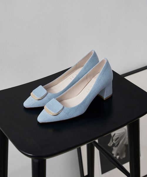 【美品】le talon 5.5cmオーバルプレートパンプス 5.5cmオーバルプレートパンプス（パンプス）｜LE TALON（ル