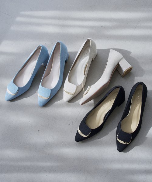 LE TALON パンプス 5.5cmオーバルプレートパンプス : ZOZOTOWN