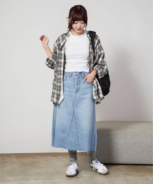Levi's（リーバイス） デニムスカート HR A-LINE DECON SKIRT イライズ