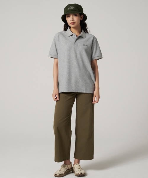 【美品】　ebure エブール　グレー 半袖ポロシャツ　サイズ38 Eddie Bauer（エディーバウアー） ポロシャツ クラシック フィールド