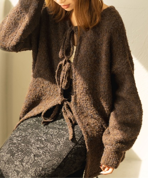 fupel ニットカーディガン FREE ブラウン レディース : ZOZOTOWN Yahoo