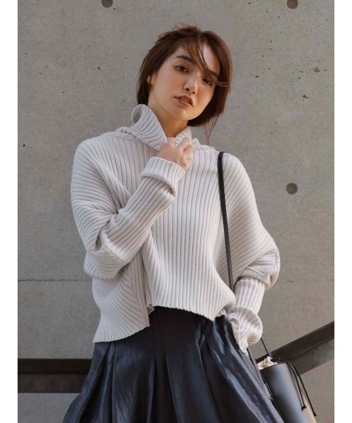 FRAY I.D ピンク 長袖ニットセーター サイズF モデル着用　美品 FRAY I.D 「FRAY I.D」 長袖ニット FREE ピンク レディース
