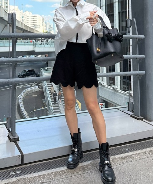 ST.ROONEY パンツ スカラップショートパンツ「Sサイズ・低身長