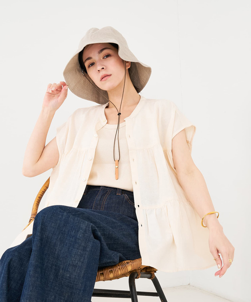 Nine Tailor / ナインテーラー / リネンハット/チャコールグレー NINE TAILOR(ナインテイラー) コットンリネンハット Horstii Hat