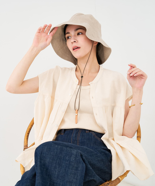 ナインテイラー　リネンハット NINE TAILOR(ナインテイラー) リネンハット Canna Hat あご紐