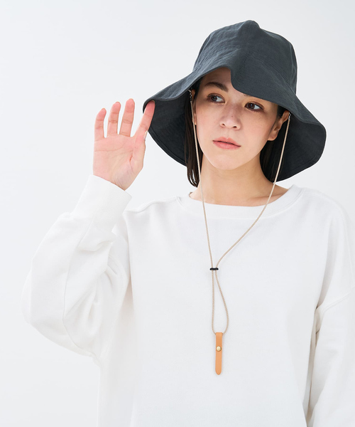 ベルギーリネン ハット 帽子 “Canna Hat” レディース Nine Tailor｜ベルギーリネン ハット 帽子 “Canna Hat” n-1074