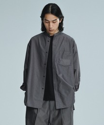 シャツ 「ACT/アクト」超軽量 オーバーサイズ シアー バンドカラーシャツ / 速乾 / ストレッチ / イージーケア メンズ｜ZOZOTOWN Yahoo!店