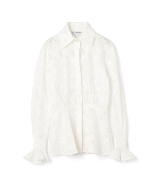 ブラウス シャツ MARTIN MARTIN Charlie Volants レースシャツ レディース