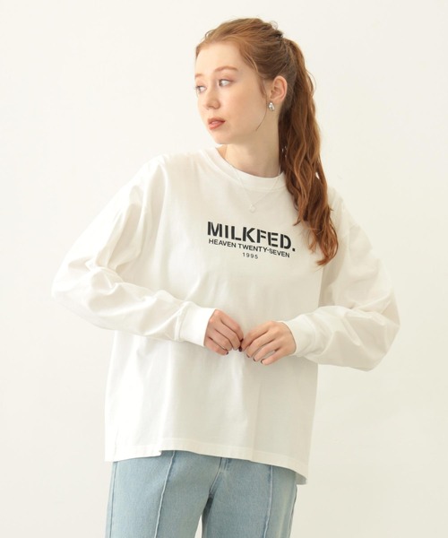 tシャツ STENCIL LOGO WIDE L/S TEE レディース メンズ