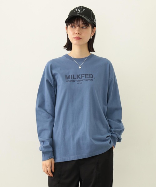 MILKFED.（ミルクフェド） tシャツ STENCIL LOGO WIDE L/S TEE
